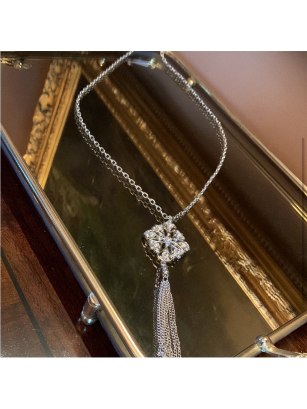 Long Pendant Tassel Necklace - Picture 2 of 5